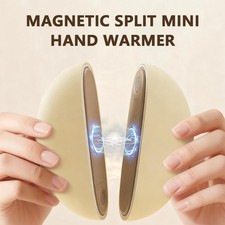 Magnetic Split Mini Hand Warmer Portable Heater Pocket Ma gnetic Size Hand Z8Q6