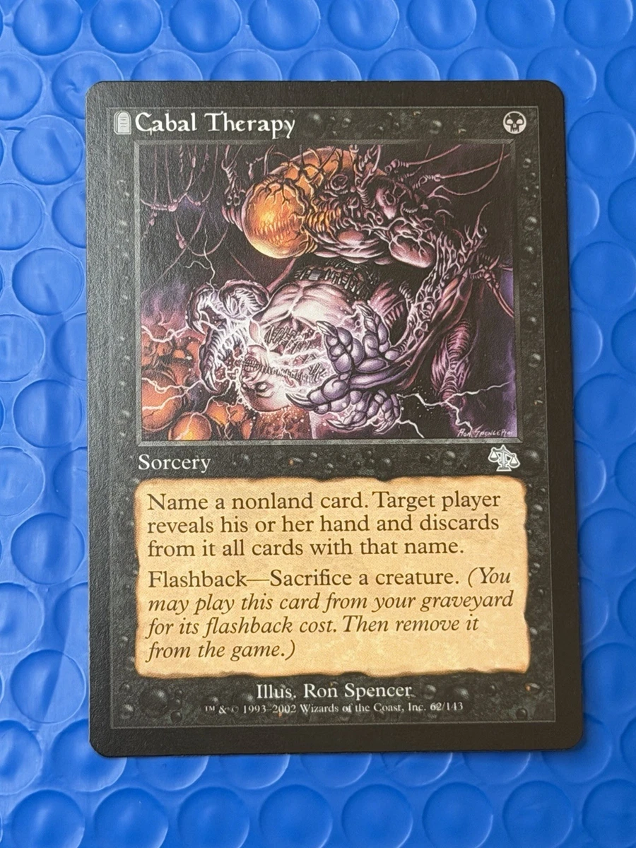 25+ Cabal Therapy Magic: The Gathering Individual Trading Card