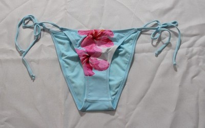 Kaiami Swim Women's Paradise Tie Bikini Bottom JT8 Blue Size AU 8 (US 4) NWT