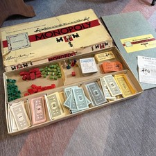 Parker Brothers Monopoly Board Game 1935 Vintage, Original Box Complete