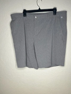 Men's Adidas ClimaLite Athletic Golf Shorts 40 | Lite Gray | Pockets - Polyester - Image 1 of 3