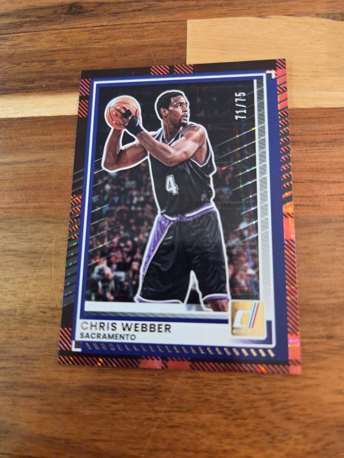2025-26 Panini Donruss Chris Webber #189 Plaid /75