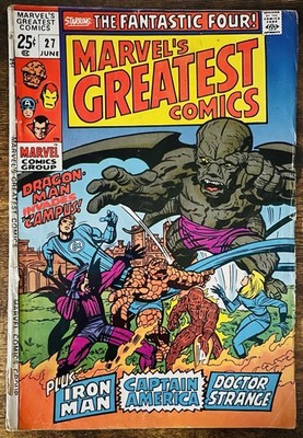 MARVEL S GREATEST COMICS 27 STARRING THE FANTASTIC FOUR STAN LEE STORY 1970
