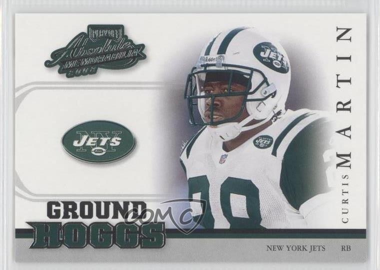 2002 Playoff Absolute Memorabilia Ground Hoggs Curtis Martin #GH-3 HOF 1u1