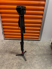 Manfrotto 561BHDV Fluid Aluminum Video Monopod with Head, Plate, Carrying Case