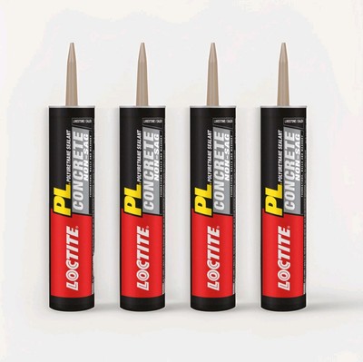 Loctite 4-Pack: PL S10 Gray Polyurethane Concrete Filler & Sealant 10 oz  