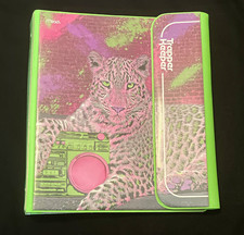 Retro Mead Trapper Keeper 3-Ring Binder Pink Leopard