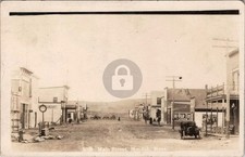 Mondak Montana Main Street View 1909 RPPC Photo Postcard COPY