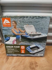 Ozark Trail Cooler Float Puncture Resistant Clasp & Go 2 Cup Holders & Handles