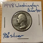 1948 Washington Quarter 25C 90% Silver Content (F-VF) Circulated