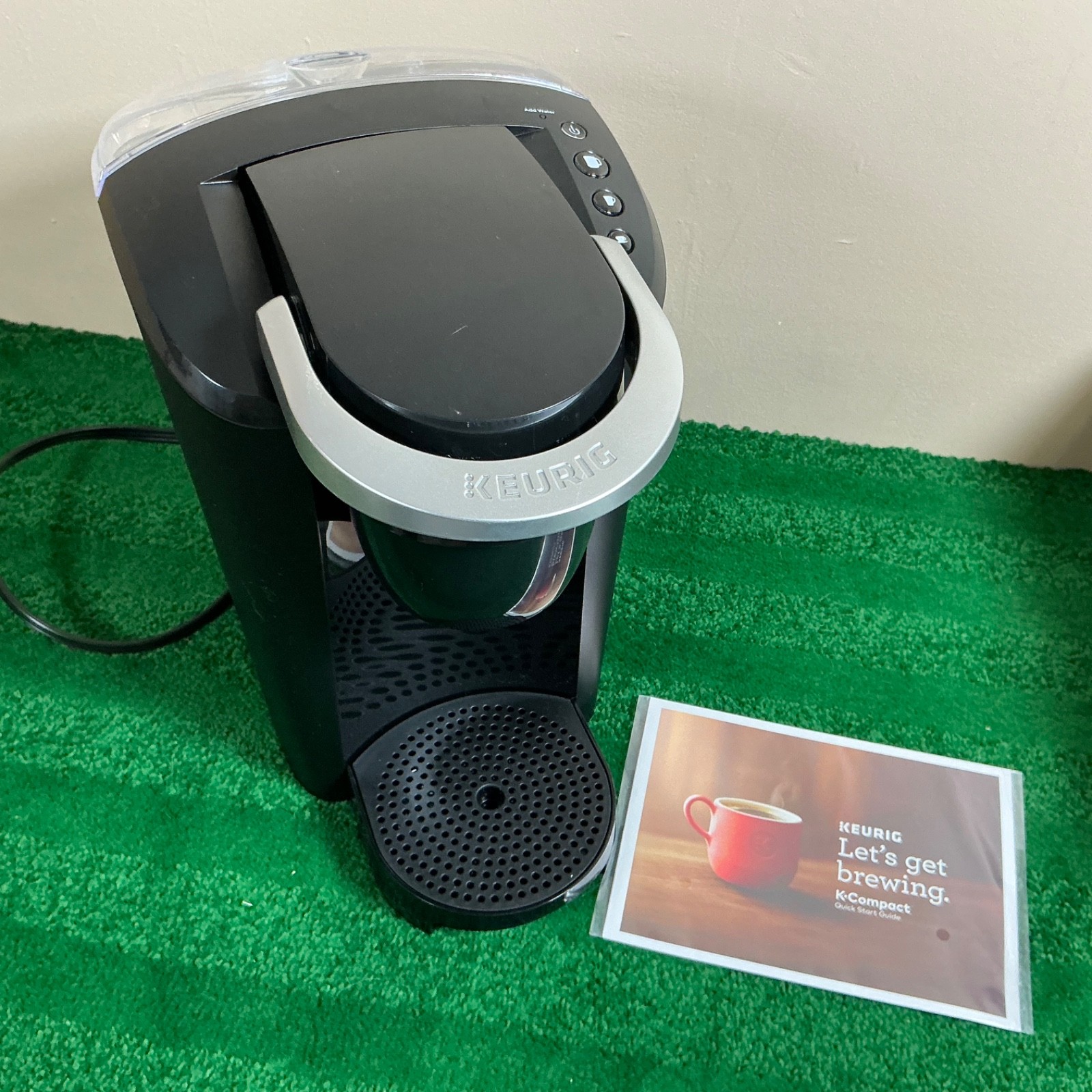 Keurig K-Compact Single-Serve K-Cup Pod Coffee Maker, with 3 Brew Sizes - Black