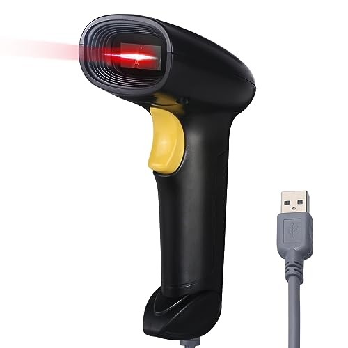 Handheld Usb Barcode Scanner Wired 1D Bar Code Reader For Supermarket ...