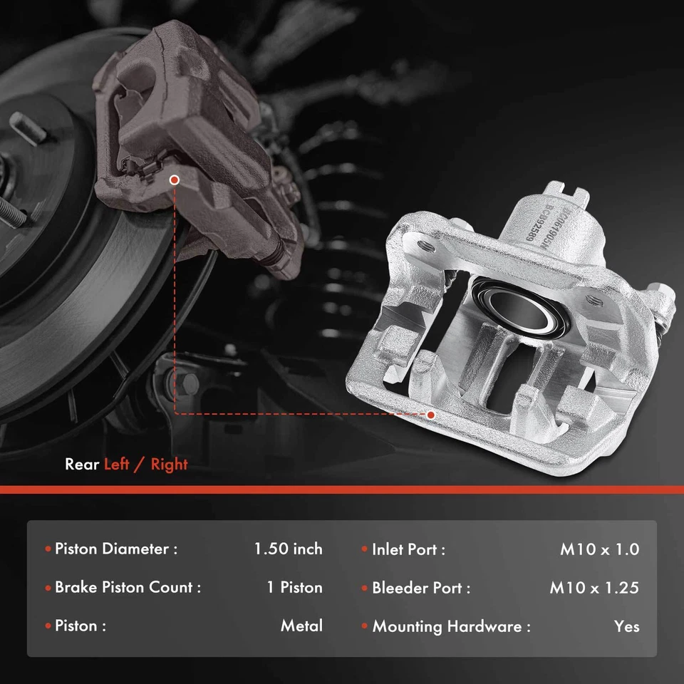 Задний тормозной суппорт + тормозной гидравлический шланг для Honda Element 2003 2004 2005-2011 - Изображение 2 из 4
