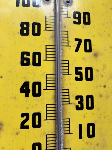 Vtg 1950s 60s Nesbitt’s Orange Soda Pop Advertising Thermometer Metal Sign 27” - Picture 7 of 12