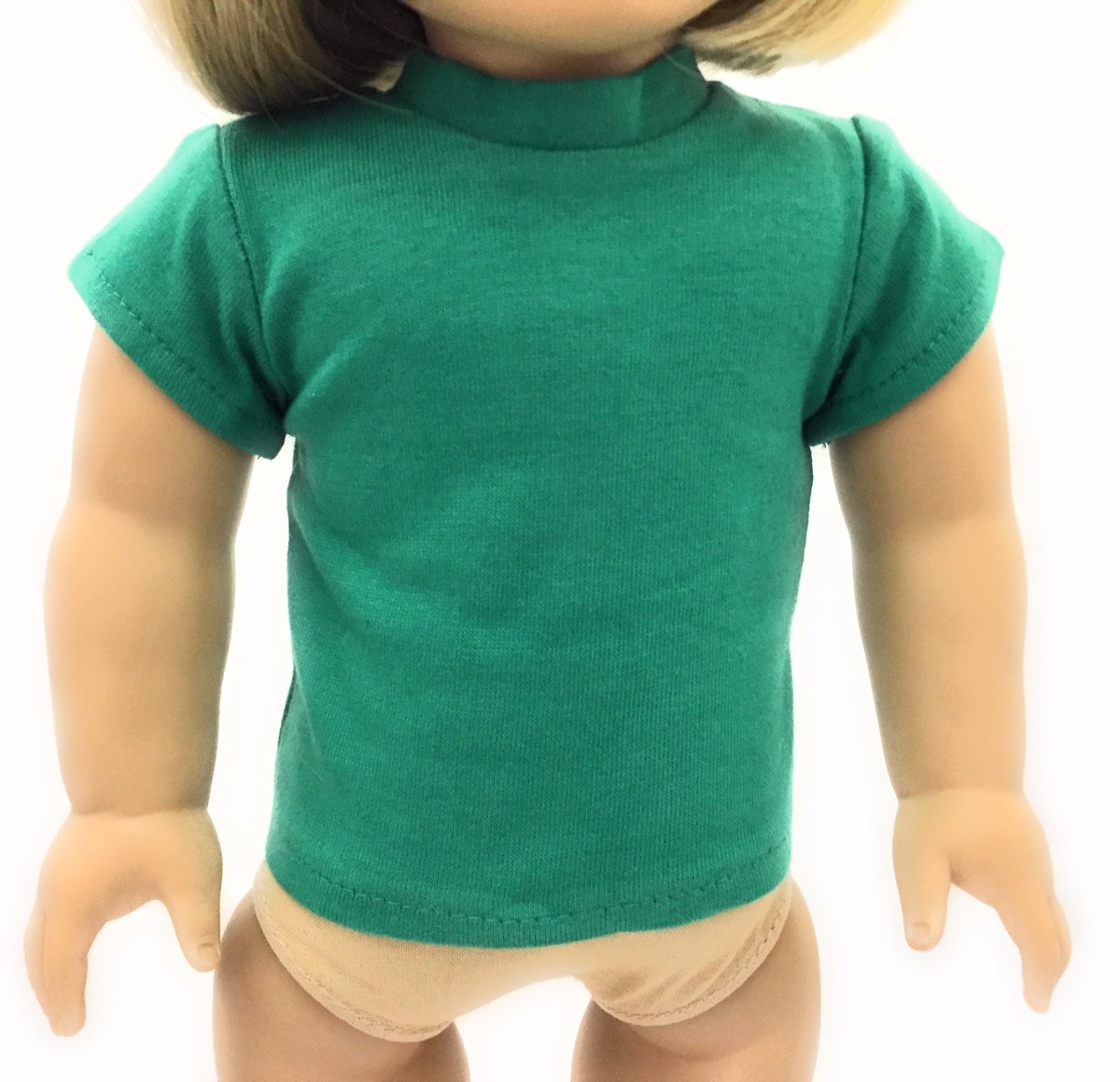 Green Knit Cap Sleeved Top Shirt Clothes for 18 inch Girl Boy