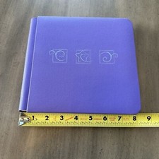 Creative Memories 7 x 7 PURPLE ALBUM 12 White Pages Scrapbook Silver Trim