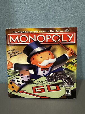 Monopoly PC CD-ROM 2001 in Live Action 3D - Windows 95/98