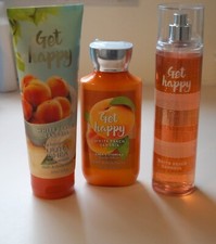 Bath Body Works Get Happy White Peach Sangria Fragrance Mist , Cream  Lotion