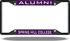 Spring Hill College ALUMNI Black License Plate Frame