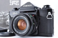 Canon F-1 Late Model 35mm SLR Film Camera w/ New FD 50mm f/1.8 Lens #506001