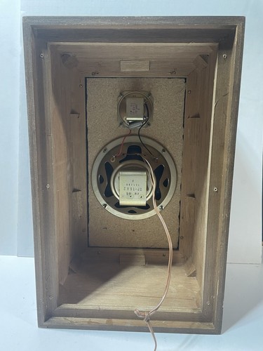 Rare Find Vintage Realistic Hi-Fi Speaker Wood Grain 15.5”x 9.75” x 8” WORKS - Picture 3 of 7