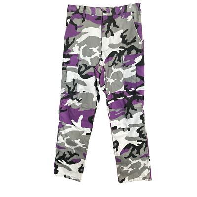 Vintage Military Surplus purple camo cargo pants size 31x35 inches
