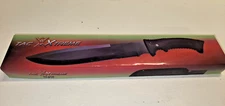 Tac Xtreme TX-21B, 15" Overall, Black Blade, Black Rubber Handle, New Knife