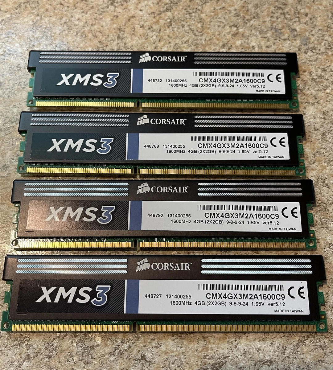 Corsair XMS3 8GB 4x2GB DDR3 1600 PC3 12600 CL9 Memory