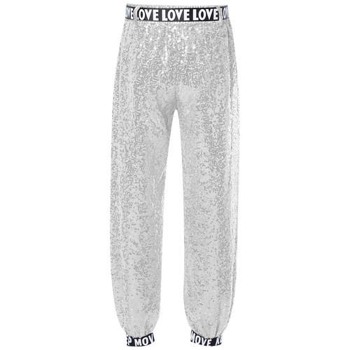 Kids Girls Outfit Metallic Set Vest Suit Hip Hop Practice Jazz Irregular Hem - Picture 57 of 59