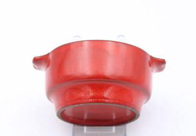 Waku W.-Germany Suppenschüsseln Schüsseln Topf rot Keramik Vintage ø 11 cm