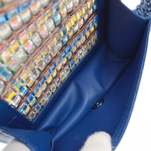 Boy Chanel Blue Lambskin Vinyl Small Chain Shoulder Bag XX02227 - Picture 6 of 8