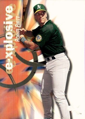 2000 SkyBox E-X E-Xplosive #XP6 Adam Piatt /2499 Athletics Fleer Numbered Insert