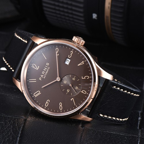 Parnis 41.5mm Automatic Movement Men's Boys PVD Coated Casual Wristwatch - Picture 11 of 53