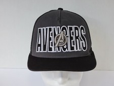 Marvel Avengers Black  Dark Gray New Era 9FIFTY Meshback Snapback Hat Size M/L