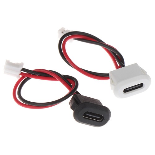 2Pin USB-C Type Waterproof USB Connector Direct Compression Female Base Socket