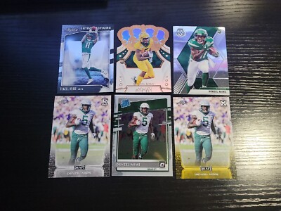 Denzel Mims RC LOT RATED ROOKIE 11 LEAF GOLD CROWN 44 INTRODUCTIONS MOSAIC 225