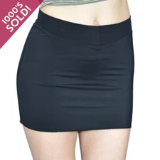 Black Mini Skirt –Stretch Comfort, Crossdresser & Transgender Friendly