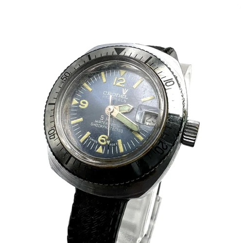 Orologio Cronel - Swiss Made - Vintage - Skin Diver  29 mm Date per parti