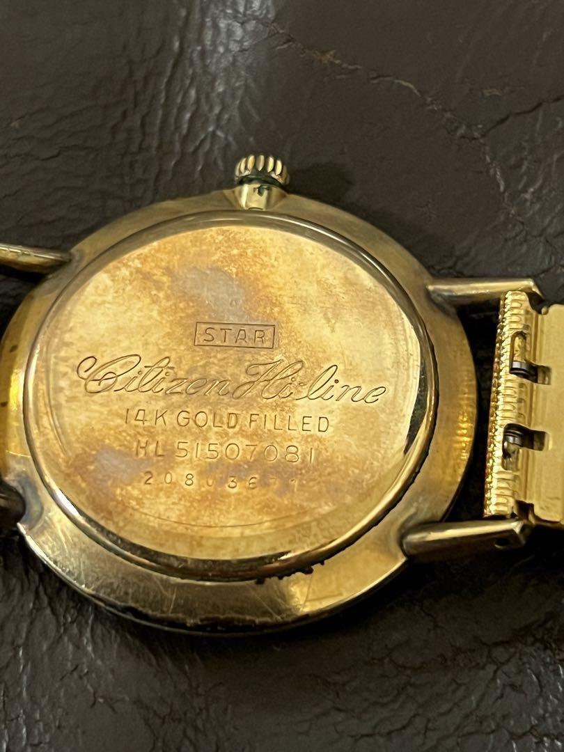 シチズン HL51507081 腕時計23石 14K GOLD FILLED シチズン HL51507081 腕時計23石 14K GOLD FILLED CITIZEN Hi