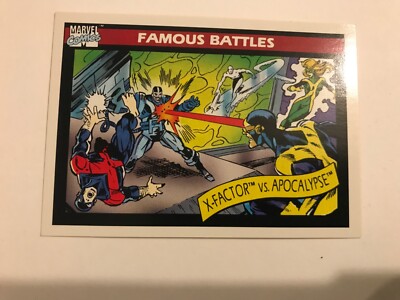 X-FACTOR VS. APOCALYPSE #117 : MARVEL UNIVERSE Series 1 card; 1990 Impel