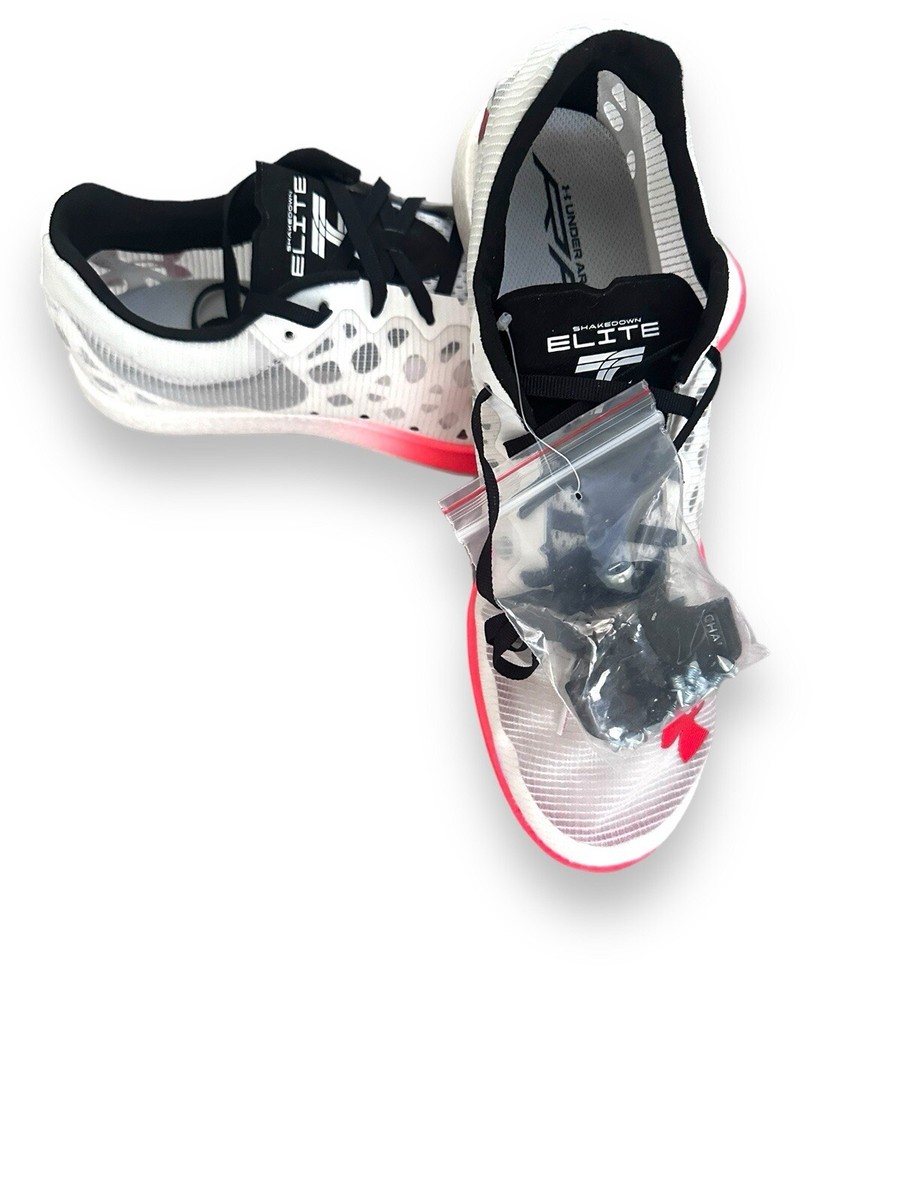 UNDER ARMOUR MEN\'S 12.5 SHAKEDOWN ELITE BREZE TRACK SPIKES SHOES  3027568-101 Under Armour Shakedown Elite Breeze Track Spikes Shoes  main image 2