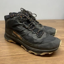 Merrell Moab Speed Mid GTX Gore-Tex Vibram Hiking Boots Mens 12 Black J135409