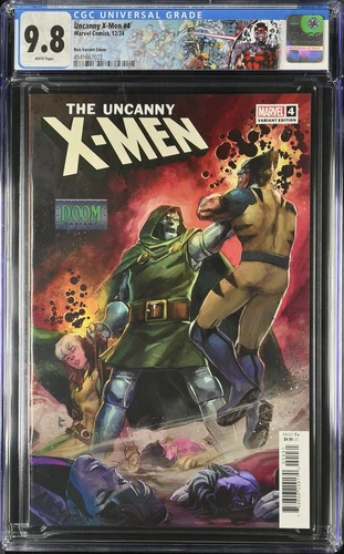 UNCANNY X-MEN #4 MARVEL ROD REIS DOOM VARIANT CGC 9.8 NM CUSTOM LABEL