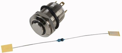 SCHALTER, A-V, NP, 12 MM, 12V, BLAUE LED, KONTAKTKONFIGURATION FÜR RJS ELEKTRONIK
