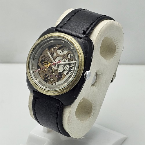 Citizen Skeleton TBC 4-76C182TA Automatic Cal.8060A Vintage Men’s Watch - Picture 3 of 10
