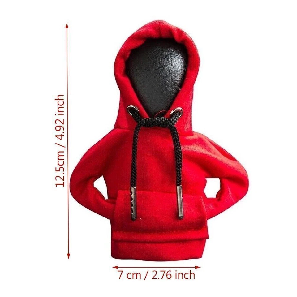 Car Gear Shift Cover Mini Hoodie Funny Shirt Sweater for Shifter Knob Trim Decor Foto 2 de 4