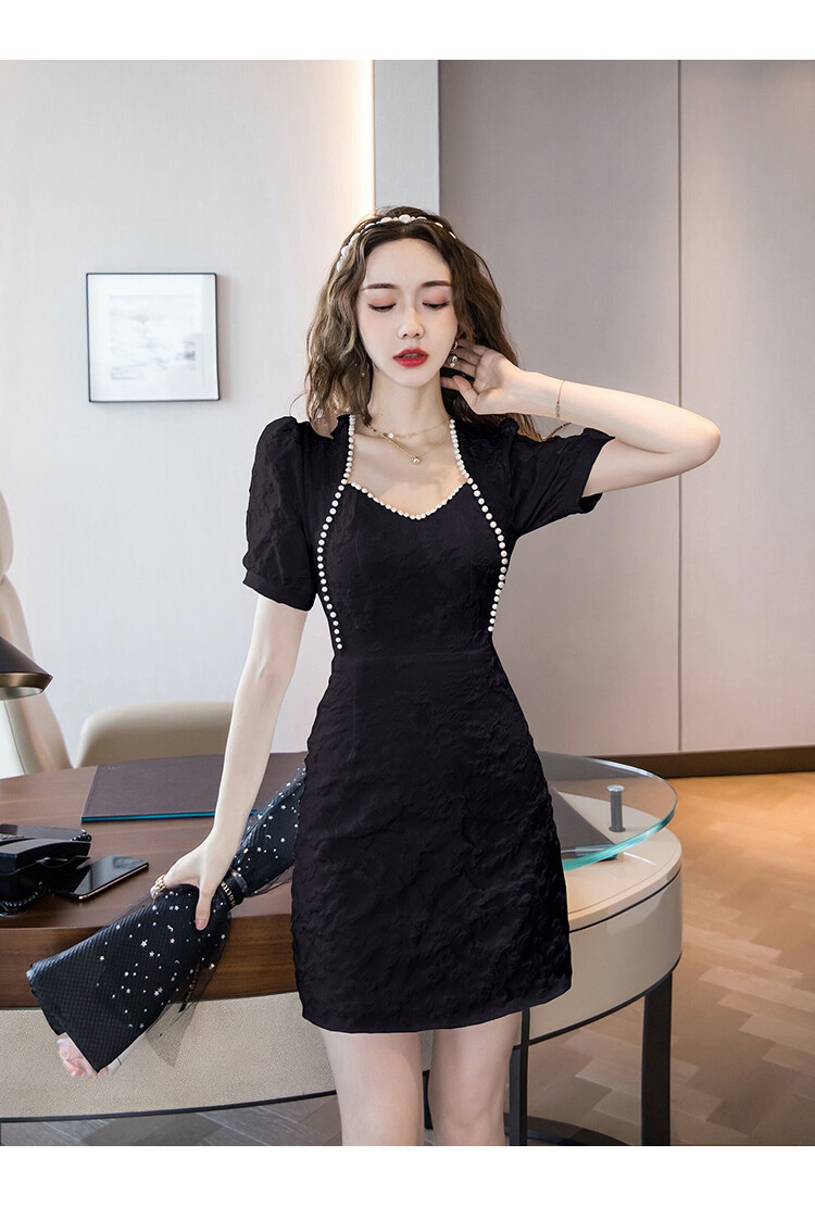 Korean Women Elegant Summer A-line Party Formal Ball Gown Peplum ...