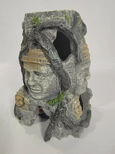 Imagitarium Resin Mayan Aztec Ruins Faces Aquatic Decor Aquarium Fish Tank Decor