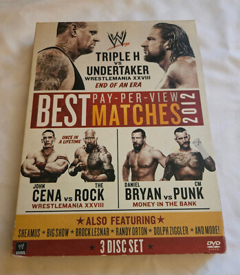 WWE: Best Pay-Per-View Matches 2012 (DVD, 2012, 3-Disc Set)