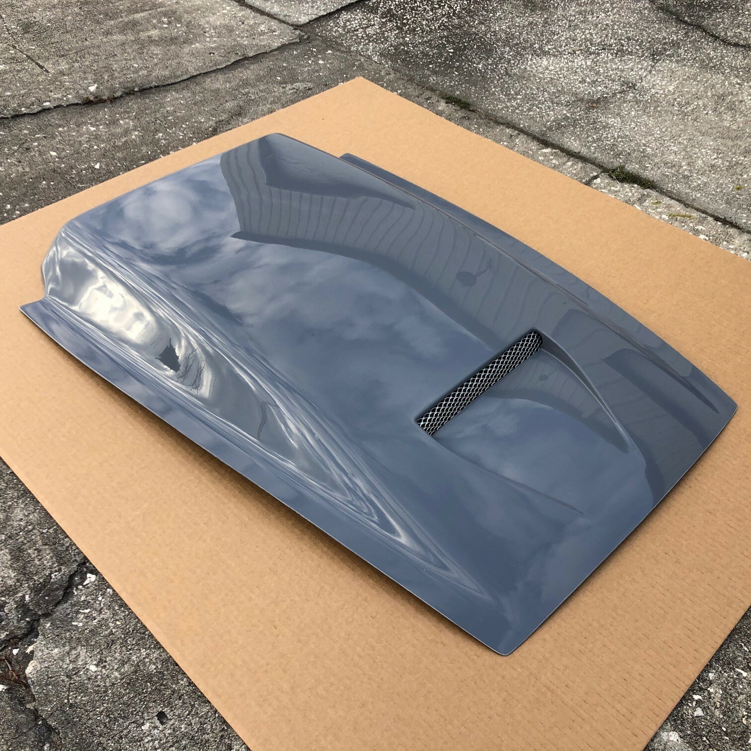 Flat Cowl Hood Scoop Fiberglass Air Induction 36L x 3H NACA Intake Made